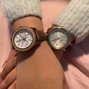 authentic Fossil leather watch